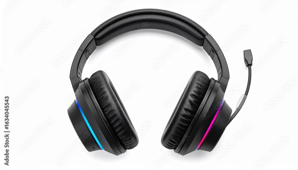 Fototapeta premium RGB Gaming Headset Immersive Audio Experience for Gamers | High-Resolution Photo
