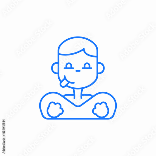 child bahting icon sign vector