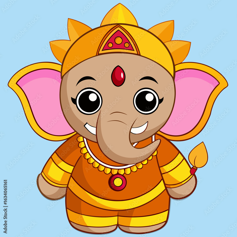 Obraz premium Ganesh Chaturthi Festival Celebration