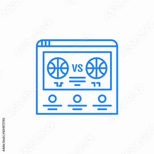 match preview icon sign vector