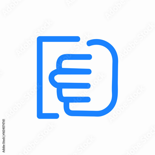 payment hand icon sign vector