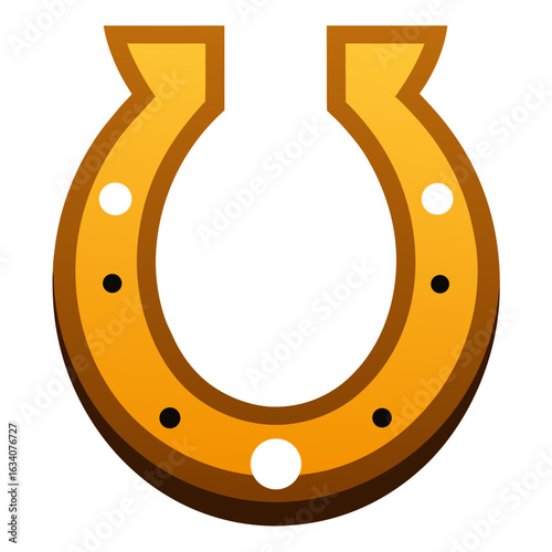 Horseshoe Vector Art – Generative AI & Linocut Silhouette Design for Microstock