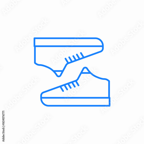shoe pair icon sign vector