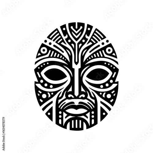 Tribal mask designs that reflect the classic forms of ancestral heritage