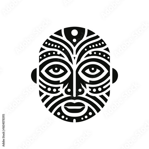 Tribal mask designs that reflect the classic forms of ancestral heritage