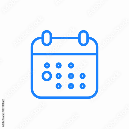 calendar appointment icon sign vector