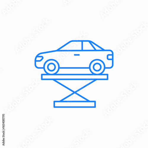 car lift icon sign vector