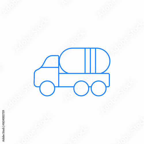 fuel truck icon sign vector