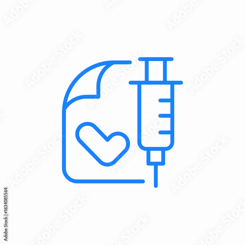 injection check icon sign vector