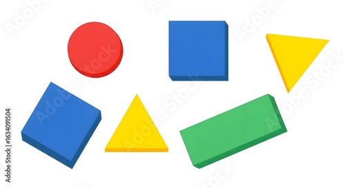 Free Download Colorful Geometric Shapes Illustration - GFXLoad