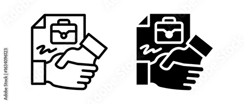 Agreement multiple icon style vector illustration