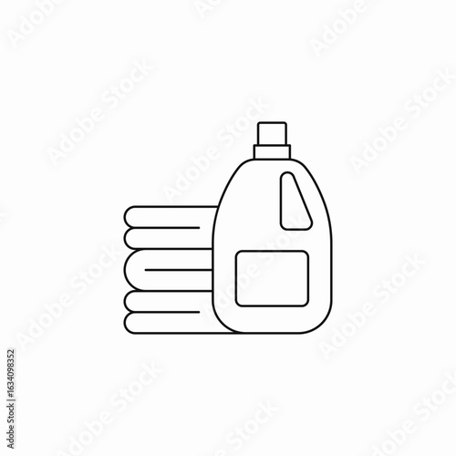laundry detergent towels icon sign vector