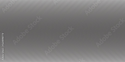 Abstract diagonal black and white line pattern forming a mirrored chevron shape. Modern optical illusion style background. Perfect for tech, art, or editorial design.