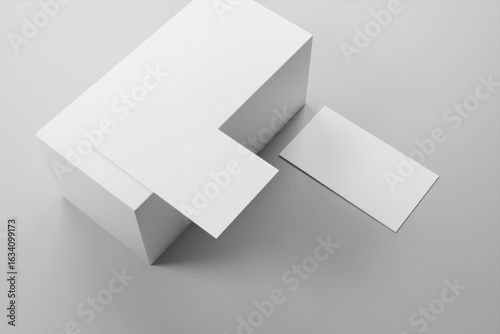 Business Card 3D Rendering Image