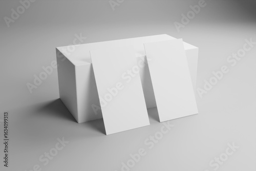 Business Card 3D Rendering Image