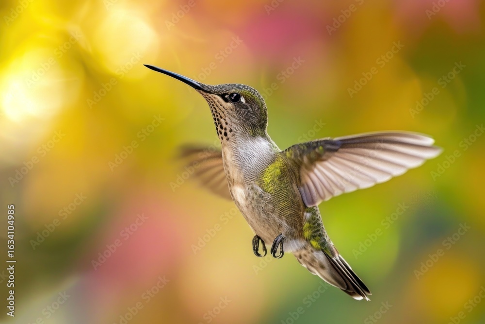 Obraz premium Hummingbird hummingbird hovering animal.