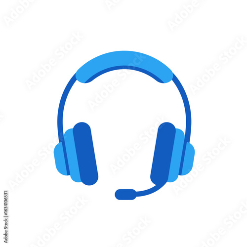 high quality Blue Headset with Microphone