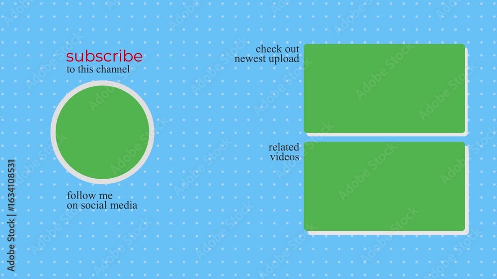 YouTube End Screen template, green screen outro, live stream end screen, 
live stream end screen, YouTube end screen template green screen