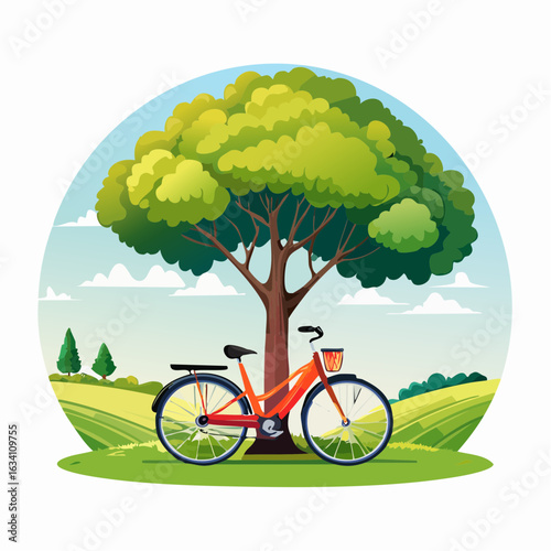 bicycle in the park