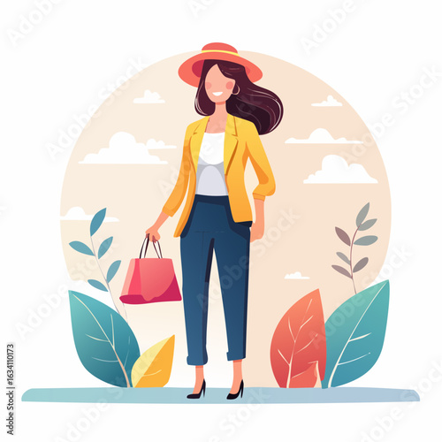 girl with a bag