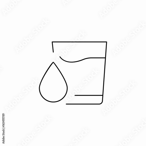 glass of water icon sign vector