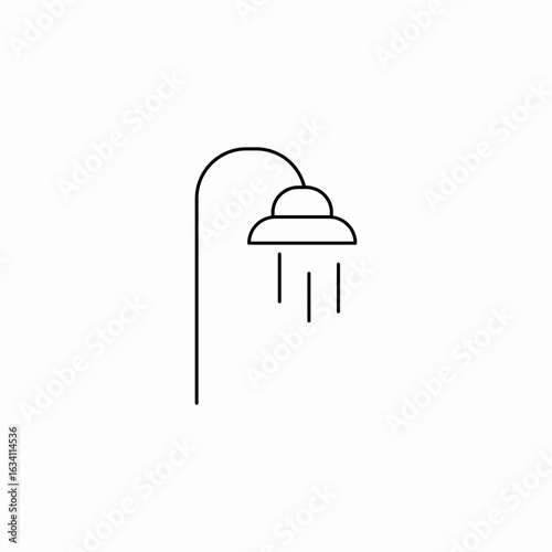 shower head water icon sign vector