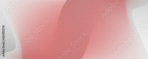 A soft gradient of light pink and coral hues creating a gentle and smooth transition of color shades background. Beige bronze pink grainy gradient background pastel noise texture poster backdrop.