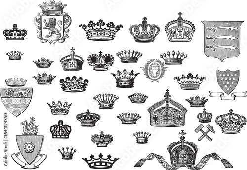 Crown , Vector for Sublimation Printing, T-shirt Design Clipart, DTF, DTG Printing, Illustration, Screen Printing, Sublimation Printing, Digital printing, silhouette.