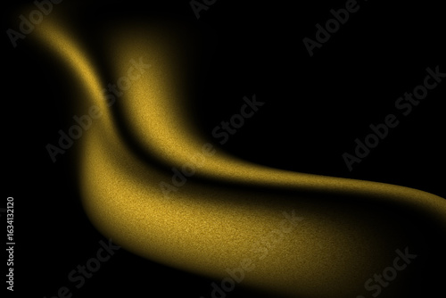Smooth glowing gradient background, grainy noise texture black yellow abstract banner header poster design