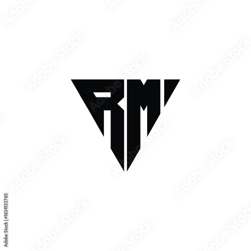 Free Download RM monogram logo design letter text name symbol monochrome logotype alphabet character simple logo - GFXLoad