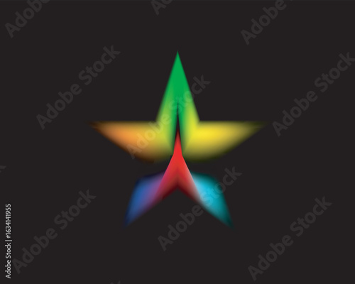 Abstract gradient background, abstract shape star, round, zigzag, polygon background with colour.