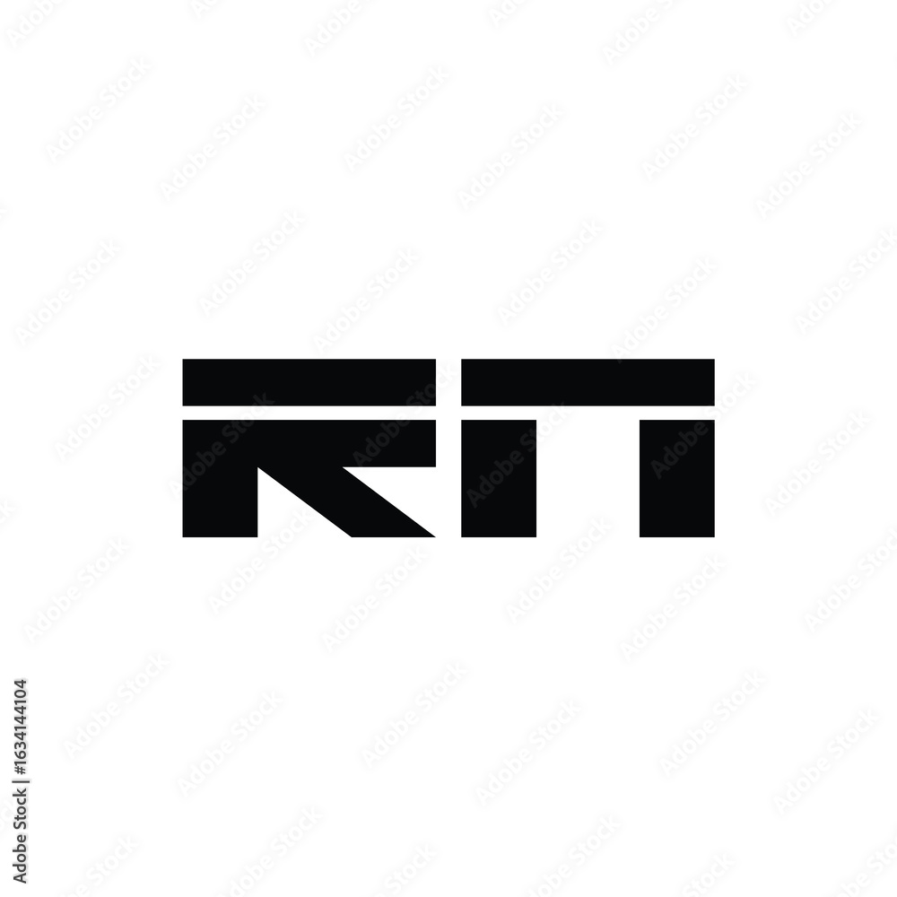 Obraz premium RN monogram logo design letter text name symbol monochrome logotype alphabet character simple logo