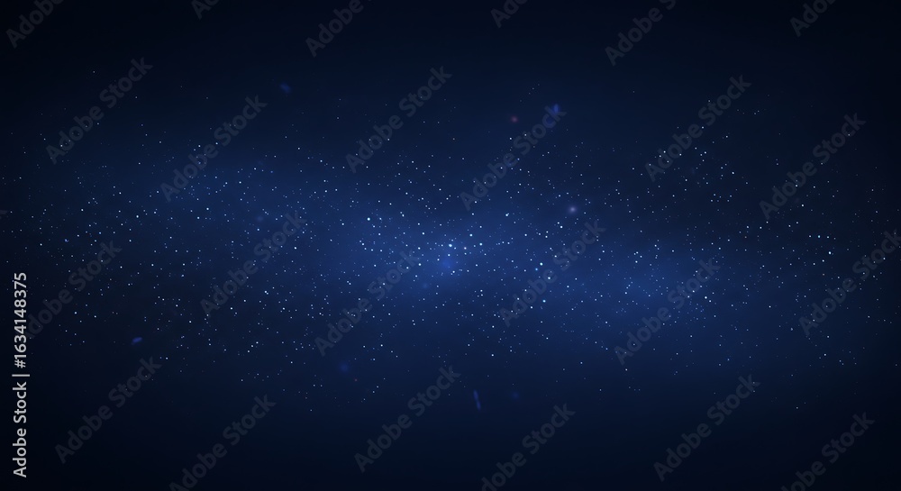 Fototapeta premium A serene night sky filled with twinkling stars against a deep blue backdrop.