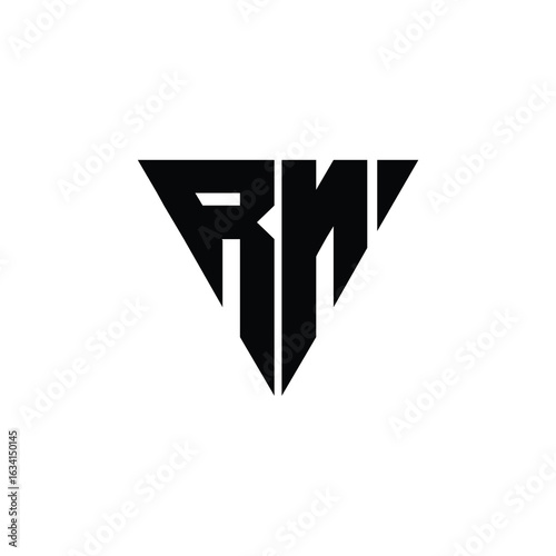 Free Download RN monogram logo design letter text name symbol monochrome logotype alphabet character simple logo - GFXLoad
