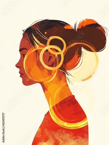 Teen with Gymnast Rings Reflections