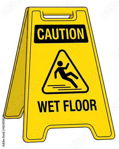 danger wet floor sign