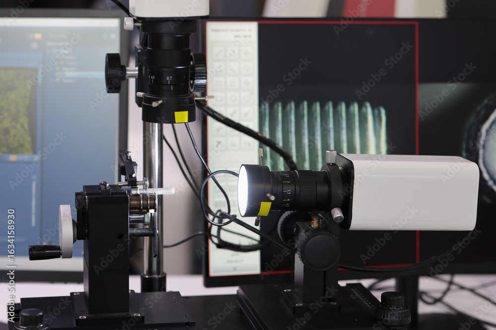 Fototapeta premium quality control process at metal products plant
