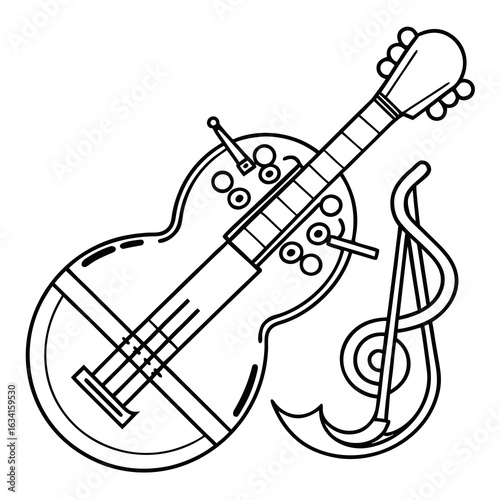 musical instruments vector illustration