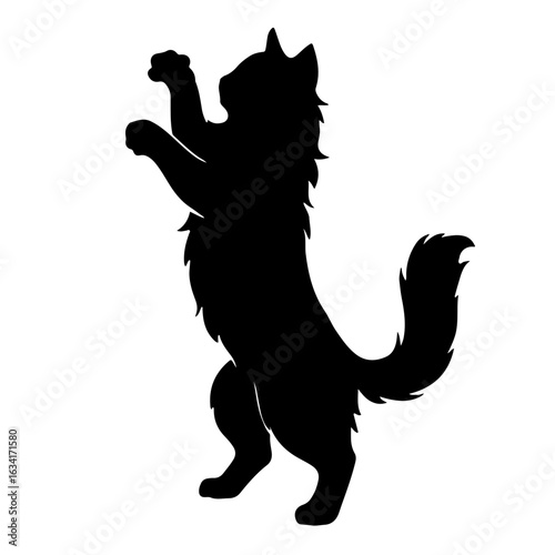 black cat vector