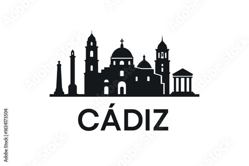 Cádiz city skyline with iconic buildings and landmarks