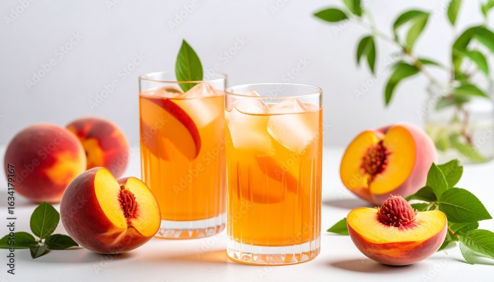 Fototapeta premium juice and fruits