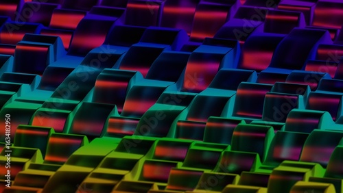 Photos a colorful background with many squares and squares