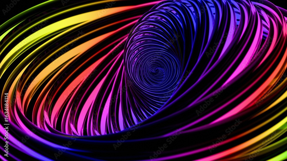 Fototapeta premium a colorful swirl of light