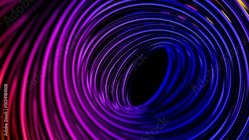 Tableau sur toile a colorful spiral of light