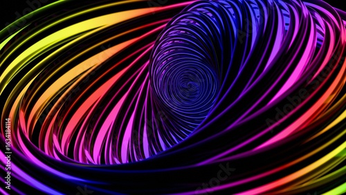 Tableau sur toile a colorful swirl of light