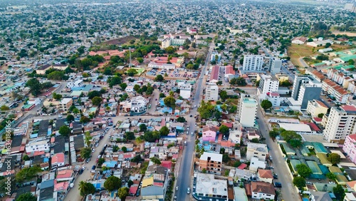 Принти на полотні Aerial view of urban Luanda, Angola.
