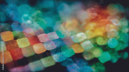 Abstract vibrant color background design, AI generated.