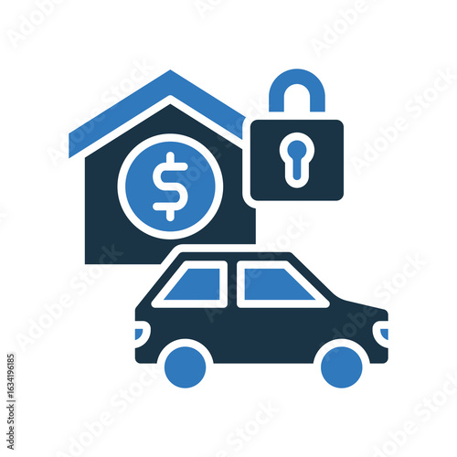 Fixed Asset mixed color icon