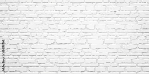 An old white brick wall with a textured pattern and visible cement grout
