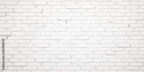 Grunge grey concrete and urban white brick wall texture background